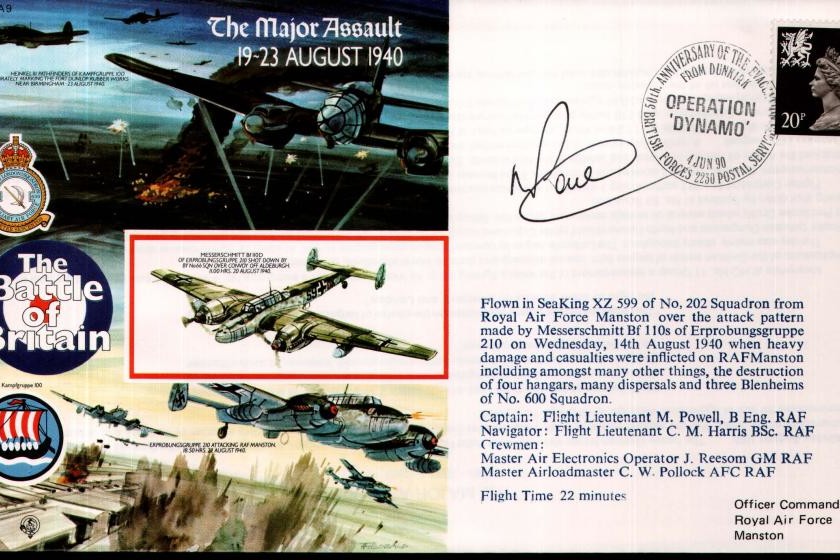 The Major Assault - 19th-23rd August 1940 cover Sgd M Powell