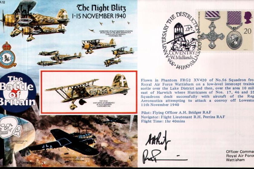 Night Blitz. 1-15 November 1940 cover Sgd crew