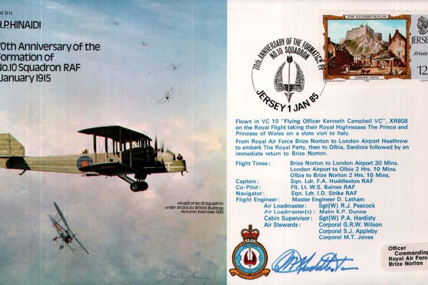 H.P Hinaidi cover Captain signed