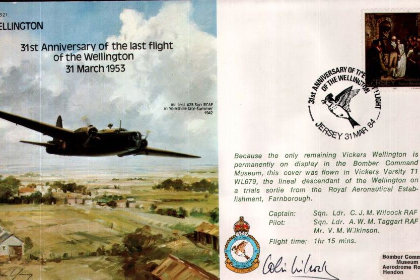 Wellington cover Signed Sq L C J M Wilcock