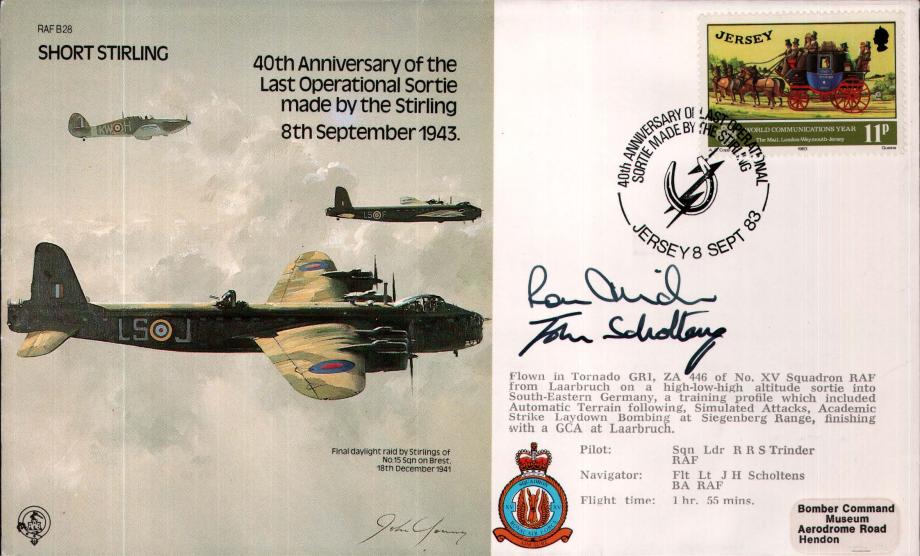 Short Stirling cover Signed Trinder and Scholtens