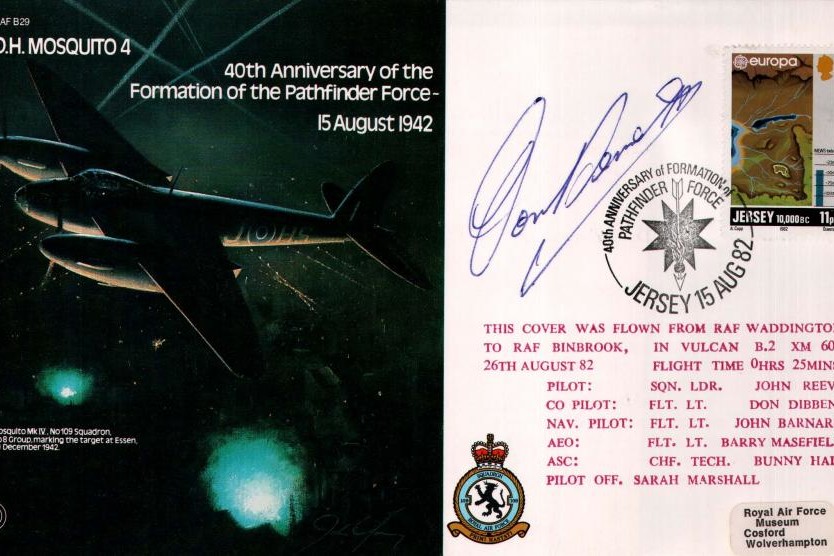 D.H Mosquito 4 cover Signed AVM D C T Bennett