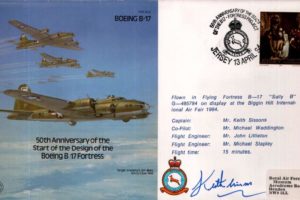 Boeing B17 Signed Captain Keith Sissons