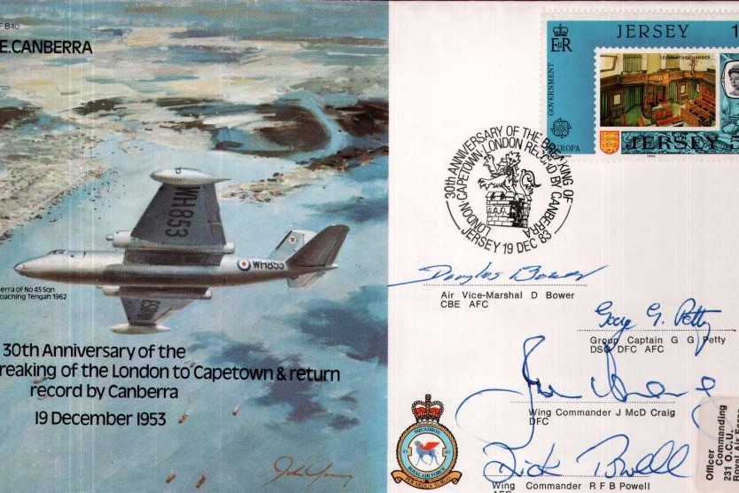 E E Canberra cover Signed Bower Petty Craig and Powell