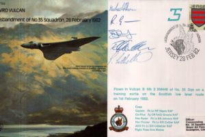 Avro Vulcan cover Crew signed