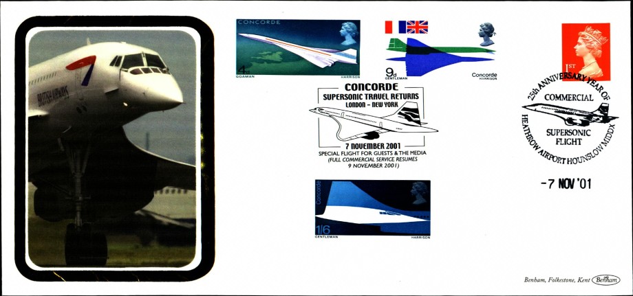 Concorde FDC cover 2.5.2002