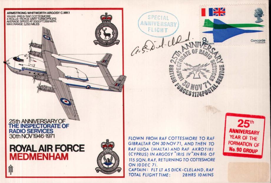 RAF Medmenham cover Sgd Dick-Cleland
