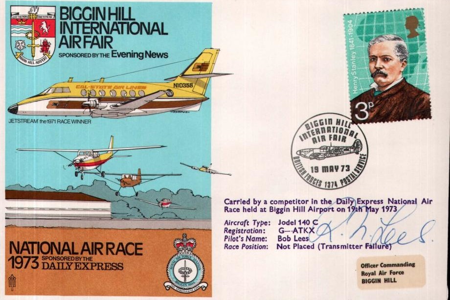 Biggin Hill Air Fair 1973 cover Sgd Bob Lees