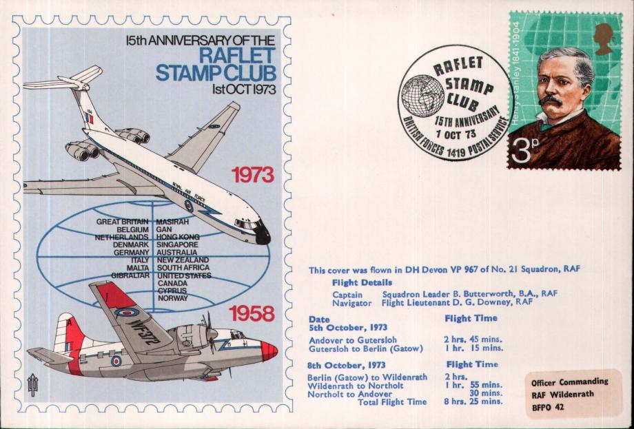 Raflet Stamp Club cover 
