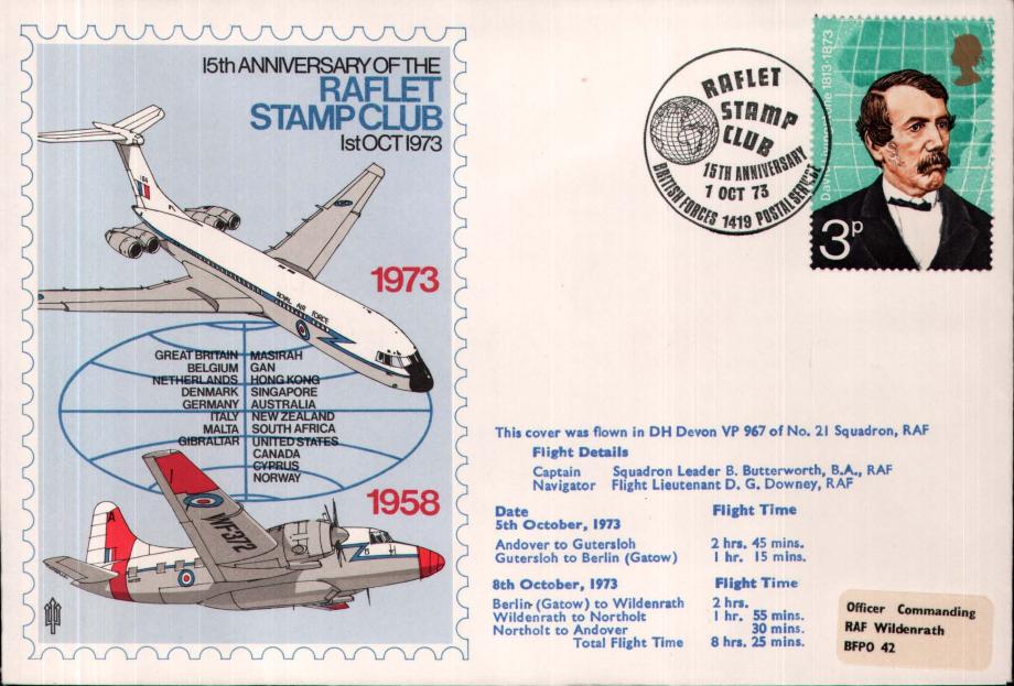 Raflet Stamp Club cover