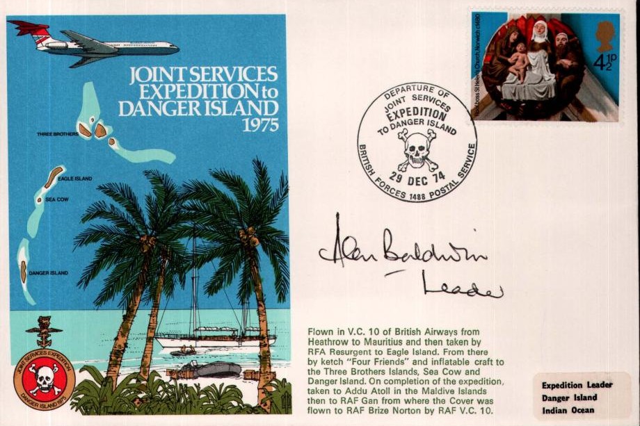 Danger Island 1975 cover Sgd Baldwin