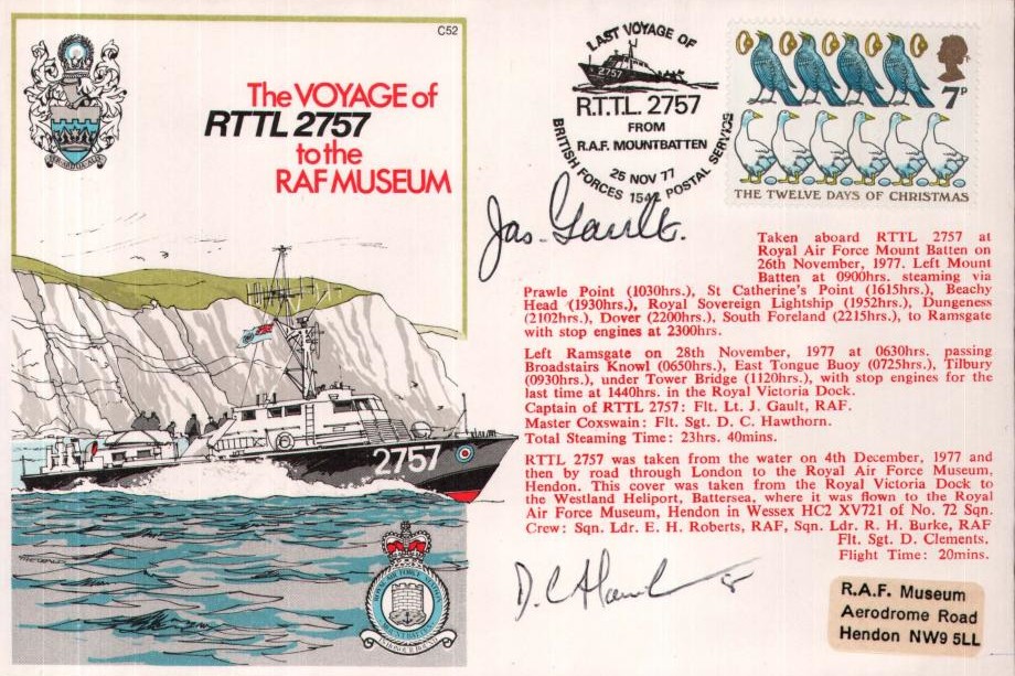 RTTL 2757 cover Sgd Gault and Hawthorn