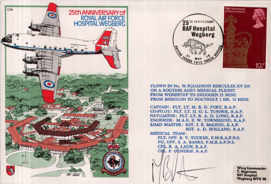 RAF Hospital Wegberg cover Sgd Captain