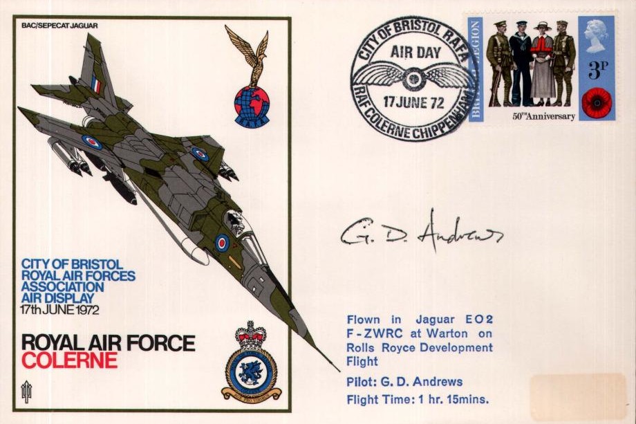 RAF Colerne cover Sgd G Andrews