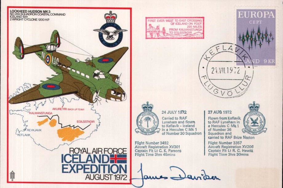RAF Iceland cover Sgd J Davidson