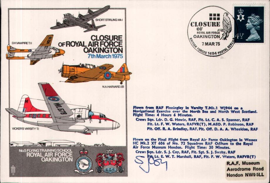 RAF Oakington cover Sgd crew