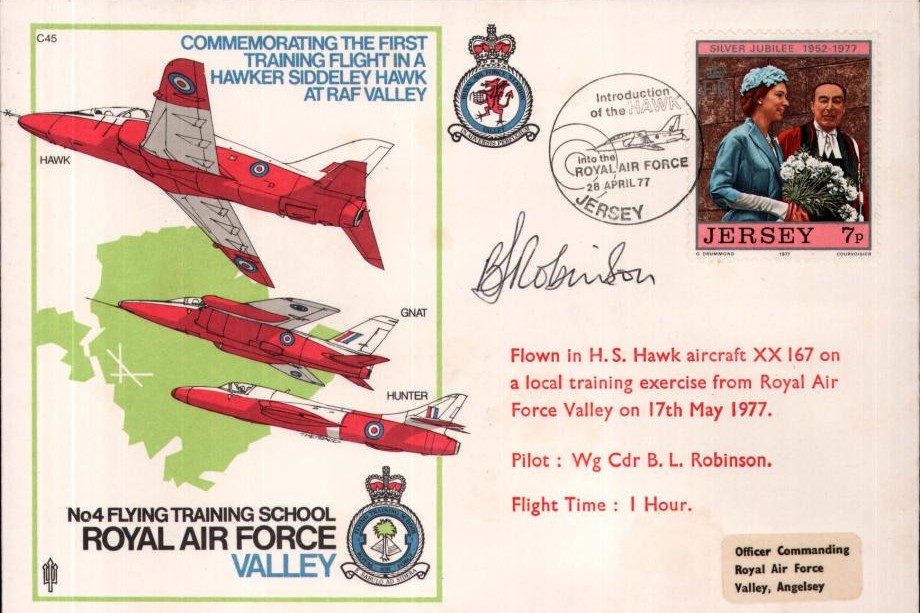 Hawker Siddeley Hawk cover Sgd B L Robinson