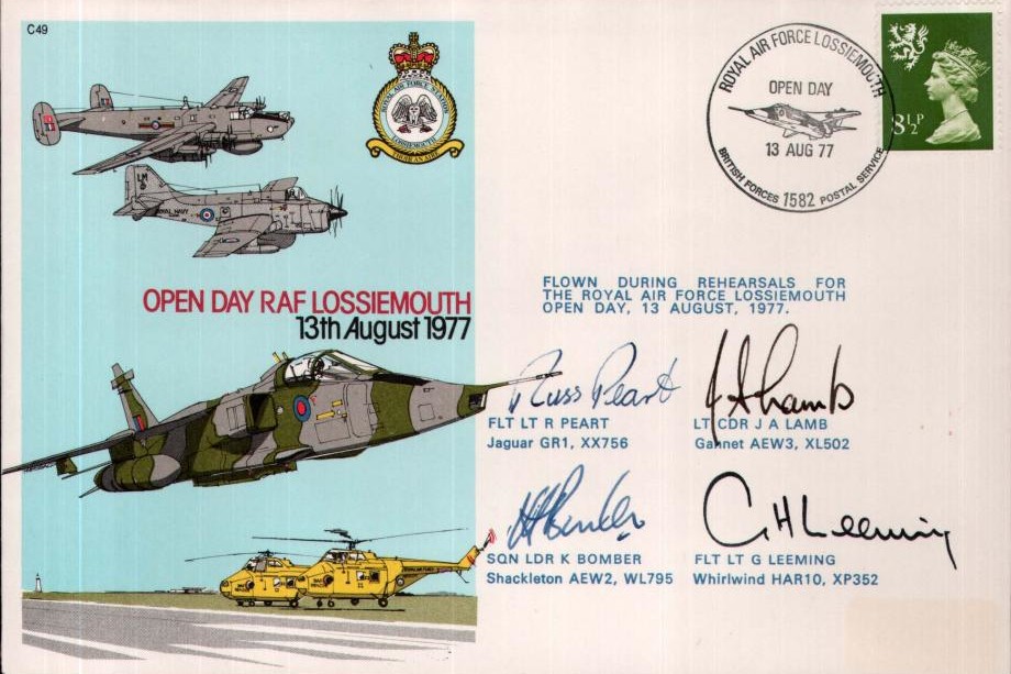 RAF Lossiemouth 1977 cover Sgd 4 pilots