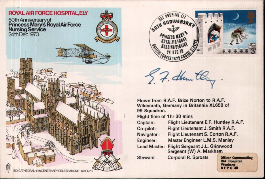 RAF Hospital Ely cover Sgd E F Huntley