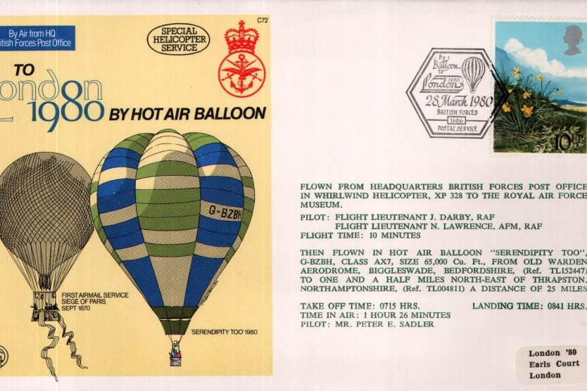 To London by Hot Air Balloon 1980 cover