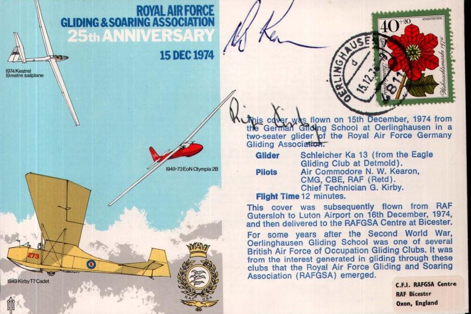 RAF Gliding cover Sgd Kearon and Kirby