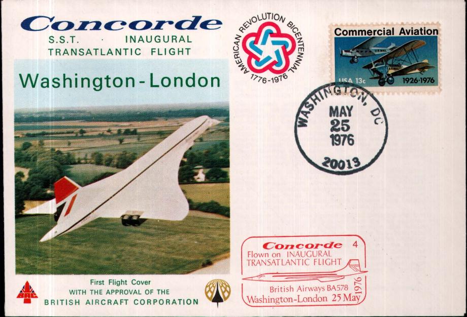 Concorde cover Washington-London