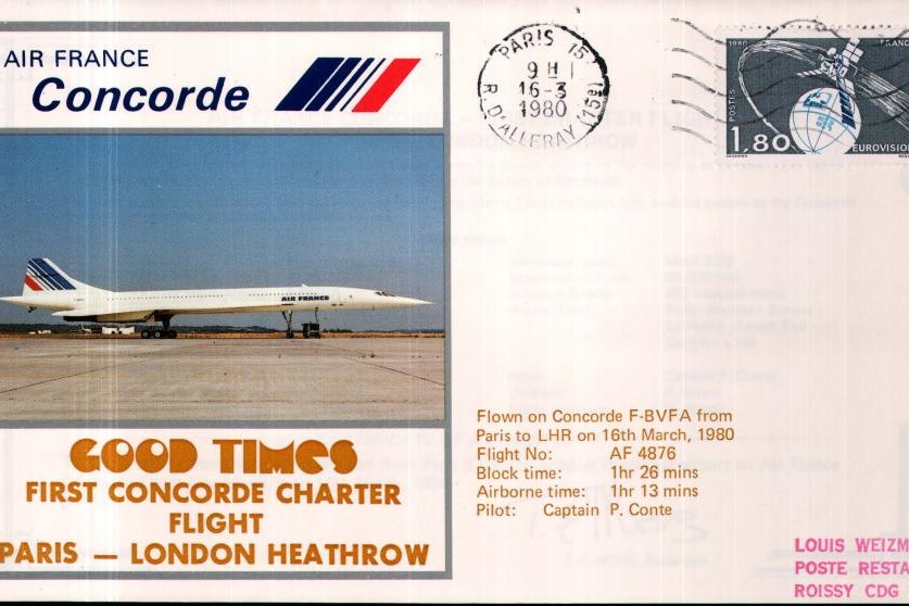 Concorde cover Paris - London