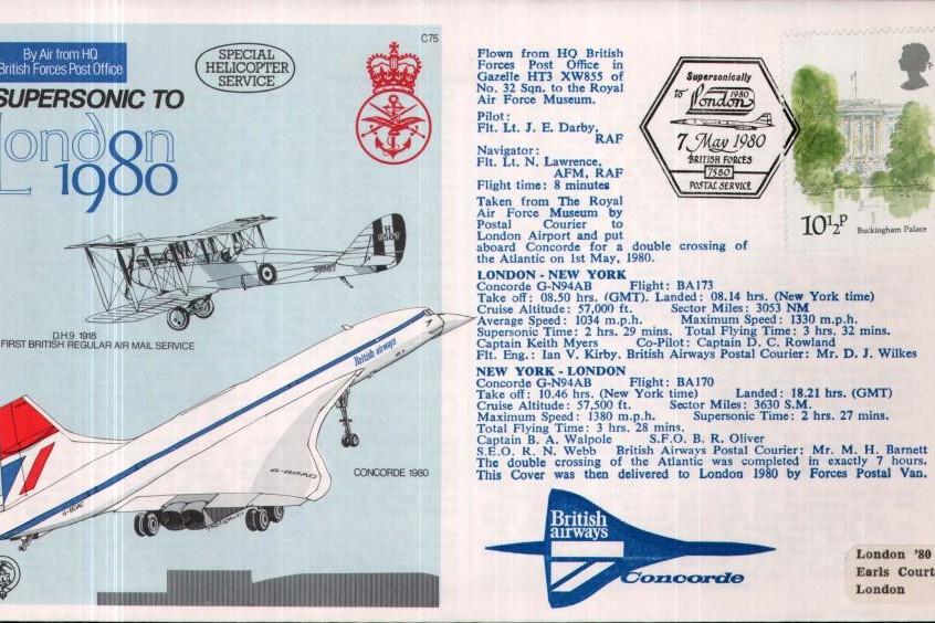 Concorde cover London - New York - London