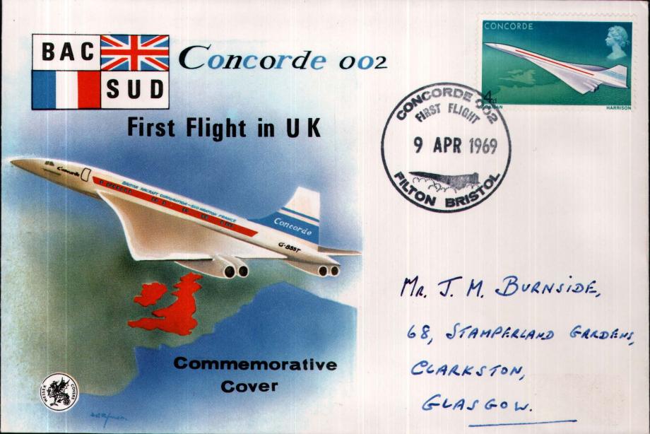 Concorde cover First UK Flight