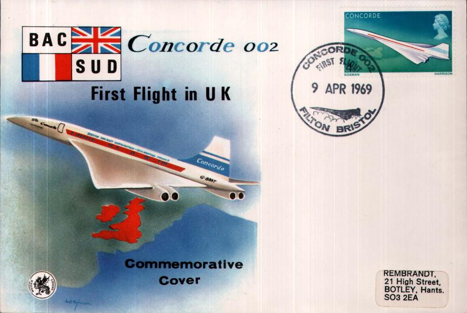 Concorde cover First UK Flight