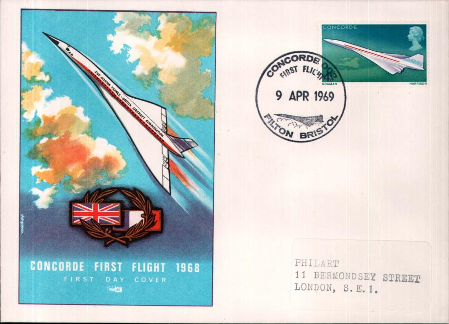 Concorde cover First Flight 9.4.69