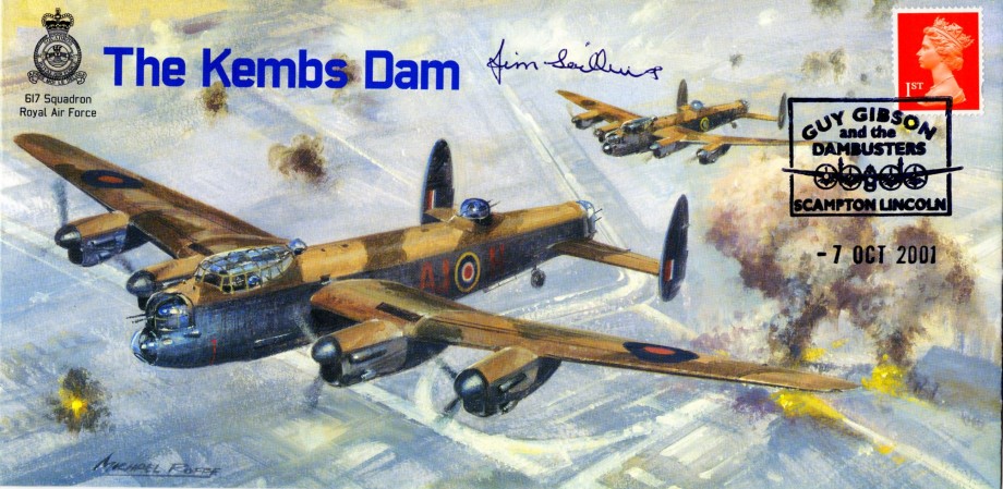 Dambusters 617 Squadron Cover Signed James Soilleux Kembs Dam