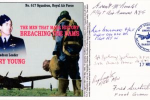 Dambusters 617 Squadron Cover Signed 5 Dambusters