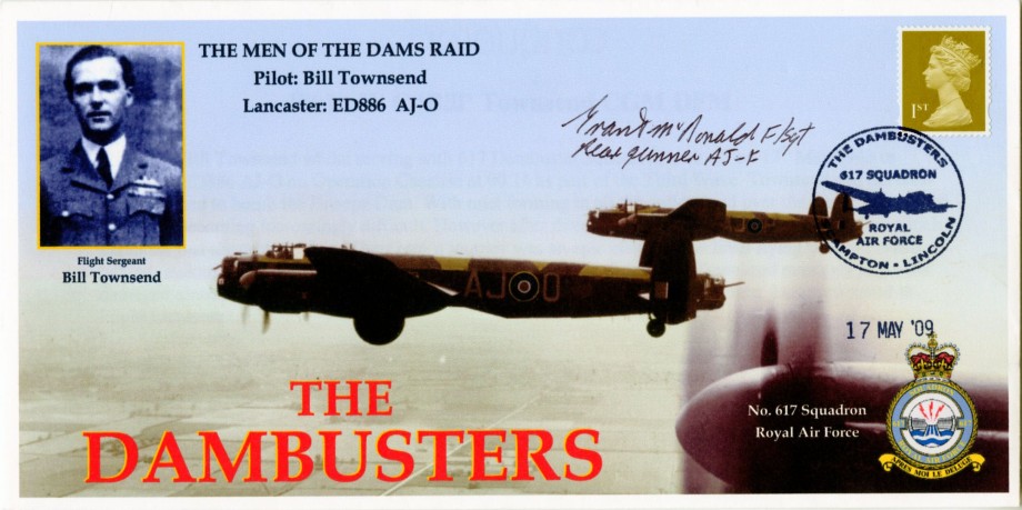 Dambusters 617 Squadron Cover Signed Grant McDonald