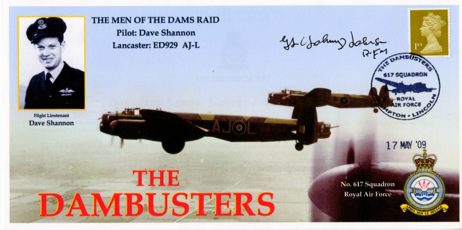 Dambusters 617 Squadron Cover Signed G L Johnson Mohne