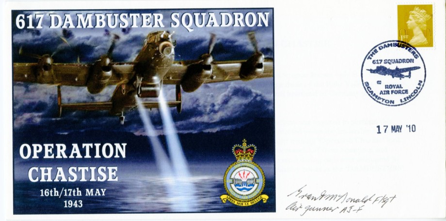 Dambusters 617 Squadron Cover Signed Grant McDonald