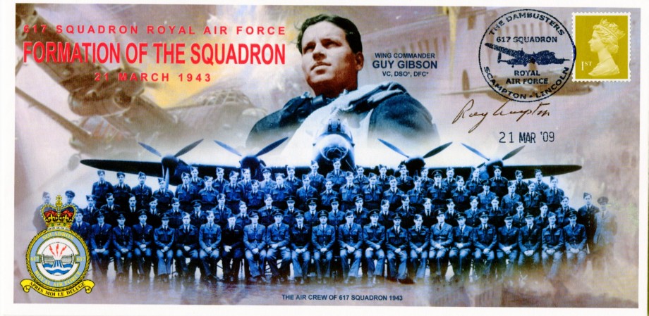 Dambusters 617 Squadron Cover Signed Ray Grayston Chastise
