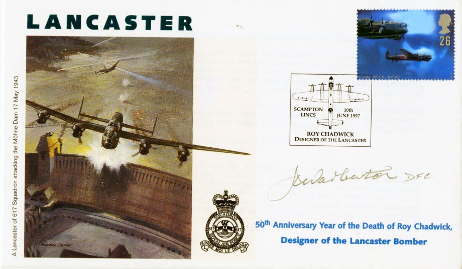 Dambusters 617 Squadron Cover Signed J C Warburton