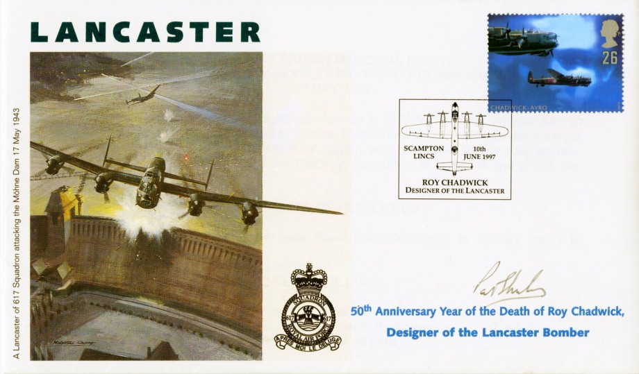 Dambusters 617 Squadron Cover Signed P W Shirley