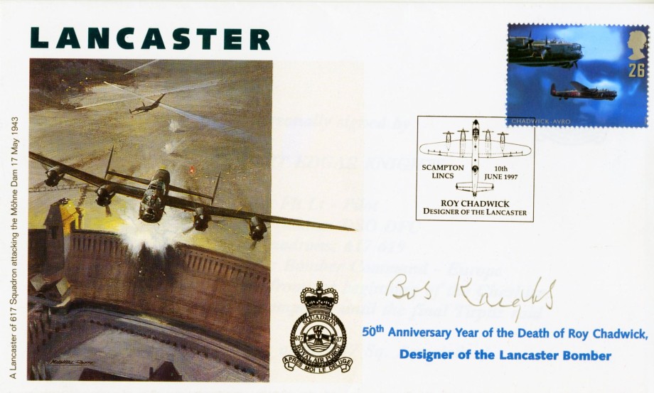 Dambusters 617 Squadron Cover Signed R E Knights