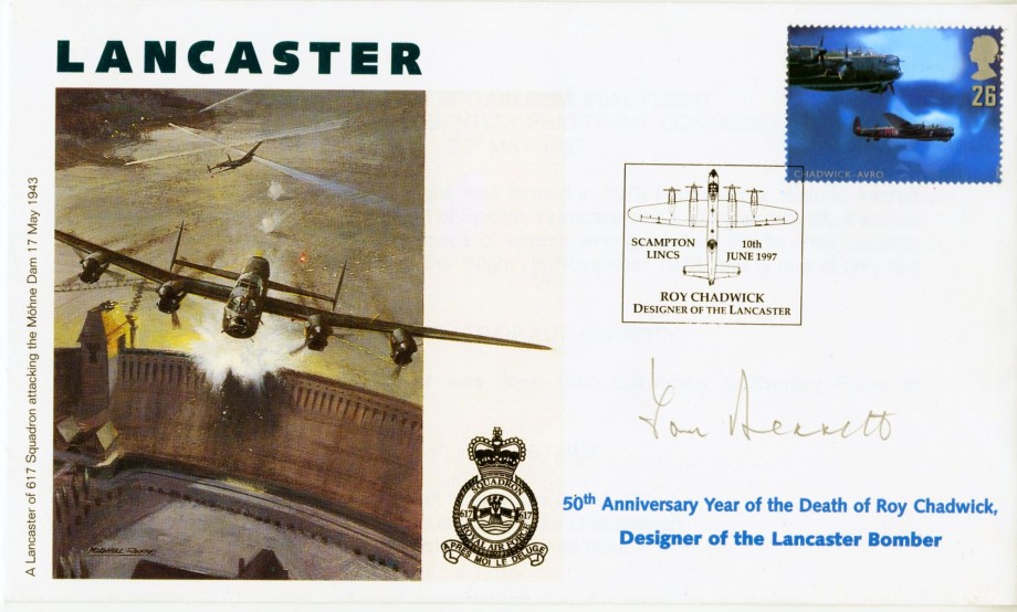 Dambusters 617 Squadron Cover Signed Tom Bennett Tirpitz