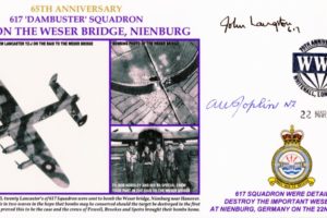 Dambusters 617 Squadron Cover Signed J Langston And A Joplin