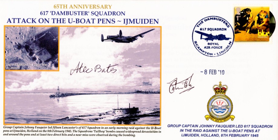 Dambusters 617 Squadron Cover Signed A Bates And C Coles