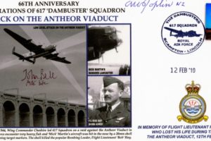 Dambusters 617 Squadron Cover Signed Bell And Joplin