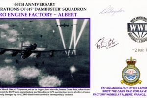 Dambusters 617 Squadron Cover Signed Cole And Joplin