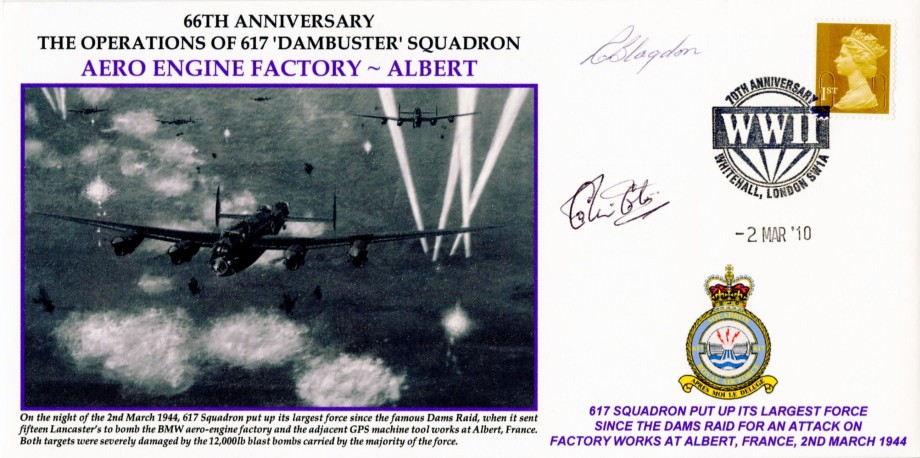 Dambusters 617 Squadron Cover Signed Cole And Joplin