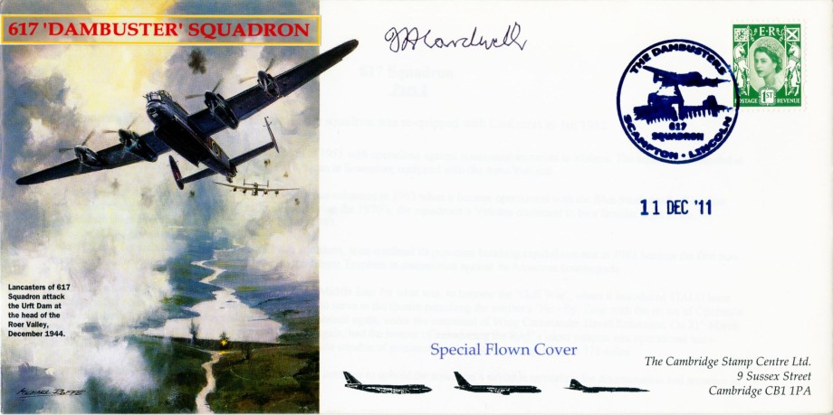 Dambusters 617 Squadron Cover Signed F Cardwell