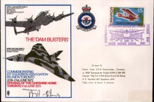 Dambusters Cover Signed F M A Hines