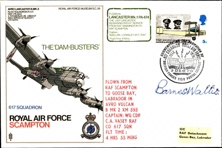 Dambusters 617 Squadron cover Sigd Barnes Wallis