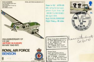 Anniversary of VE Day cover Sgd by M Buckmaster